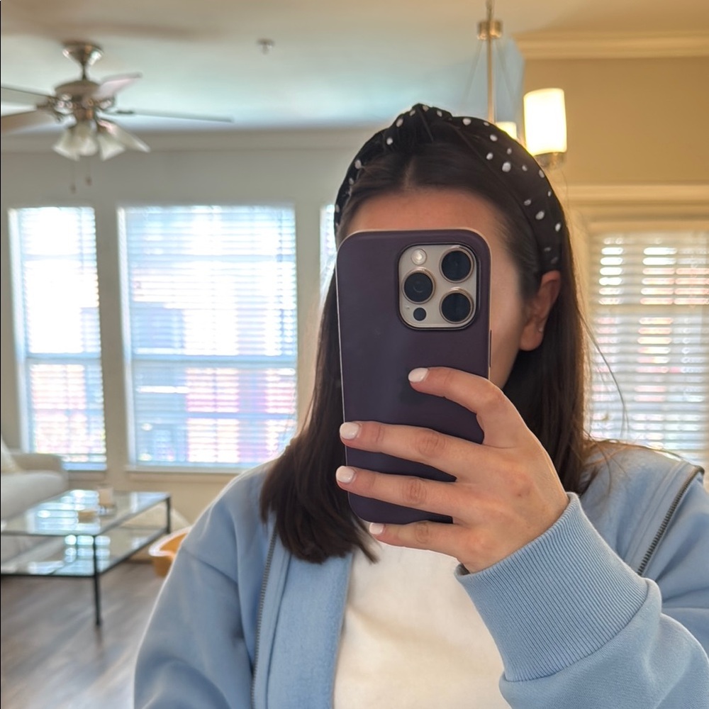 Suede Polka Dot Headband